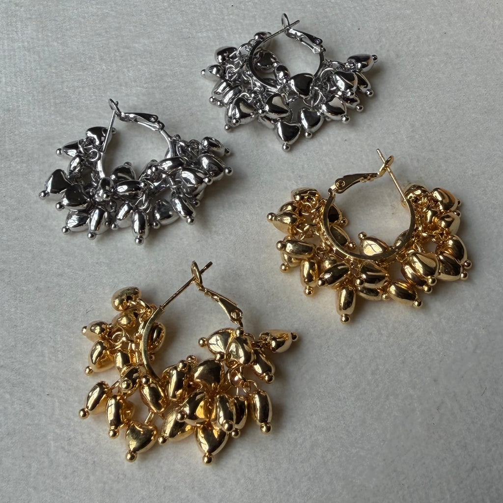 Multi heart earring
