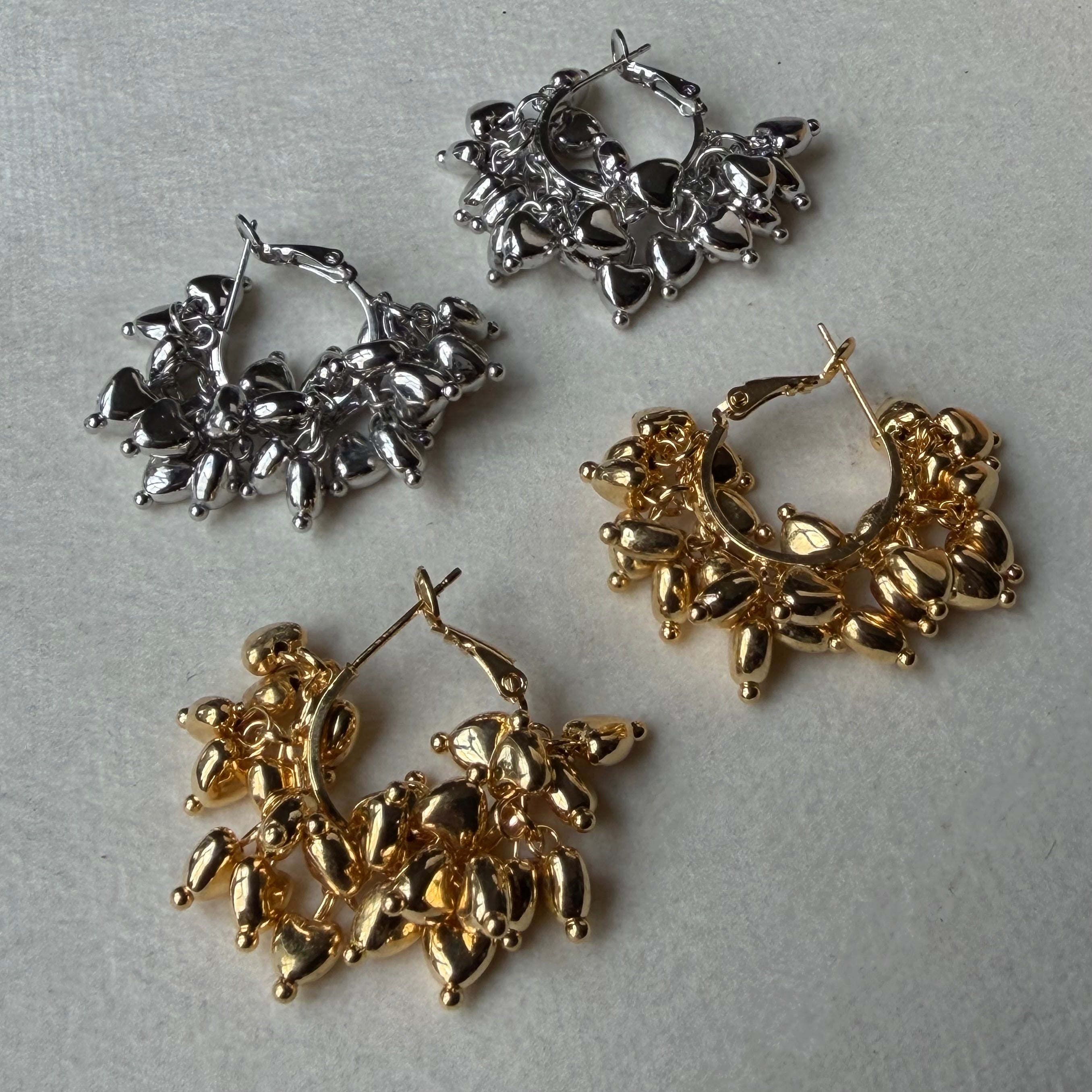 Multi heart earring
