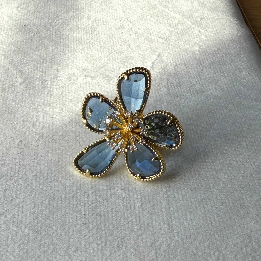 Blue Flower Ring