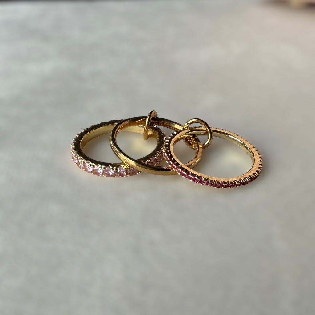 Pink tennis trio Ring