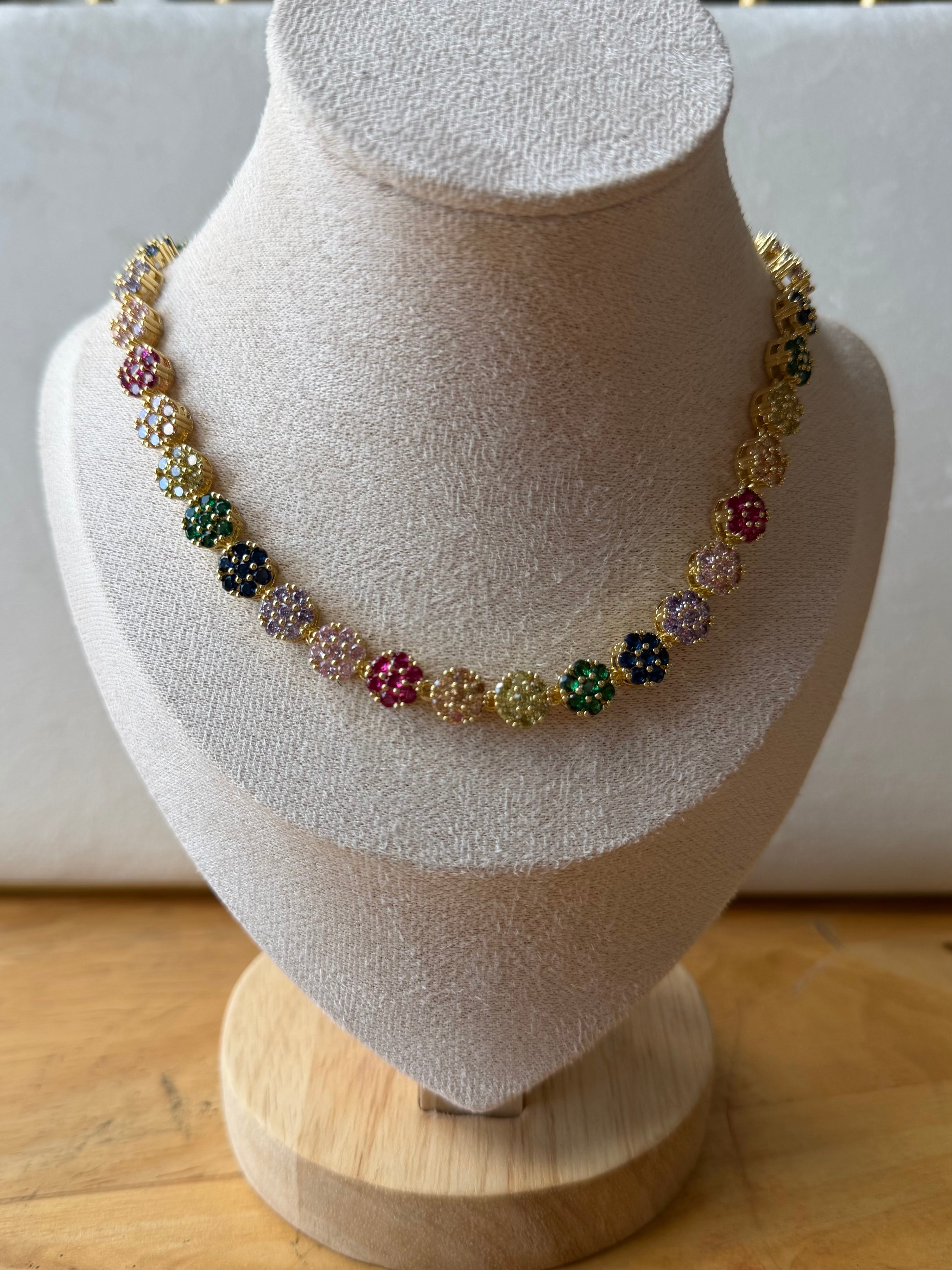 Flower Cristal Necklace