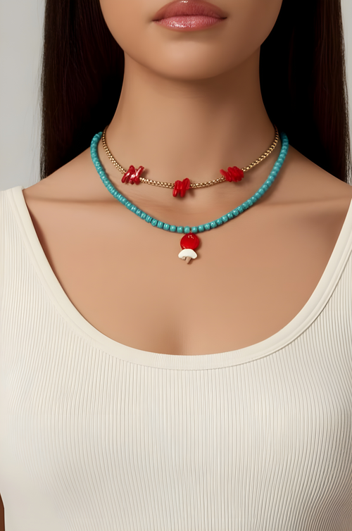 Pez rojo Necklace