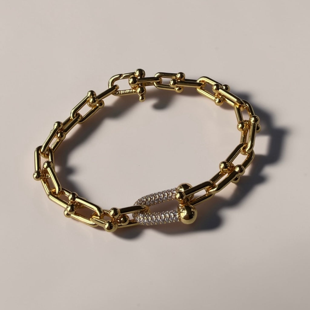 T eslabón brillante bracelet