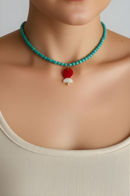 Pez rojo Necklace