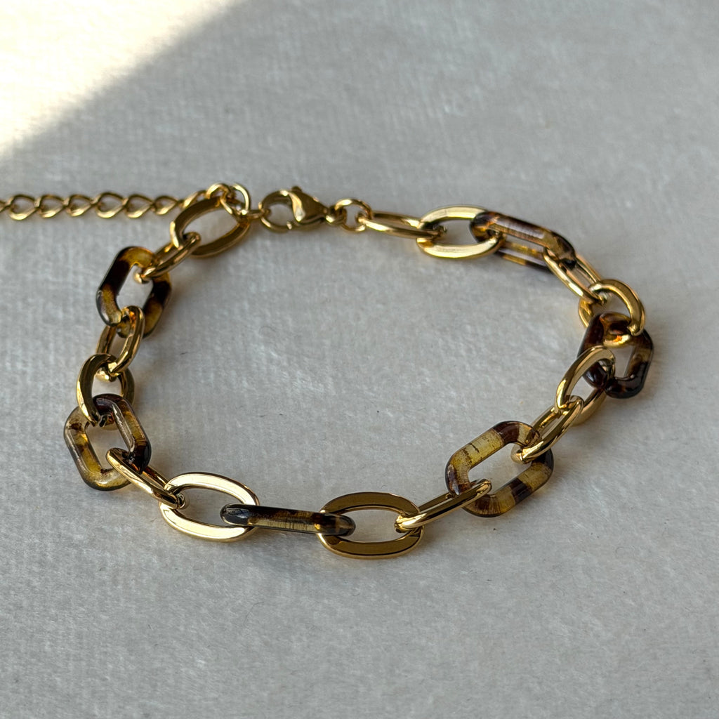 Peper clip ojo de tigre bracelet