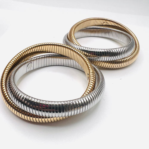 Double gold and Silver Bracelet