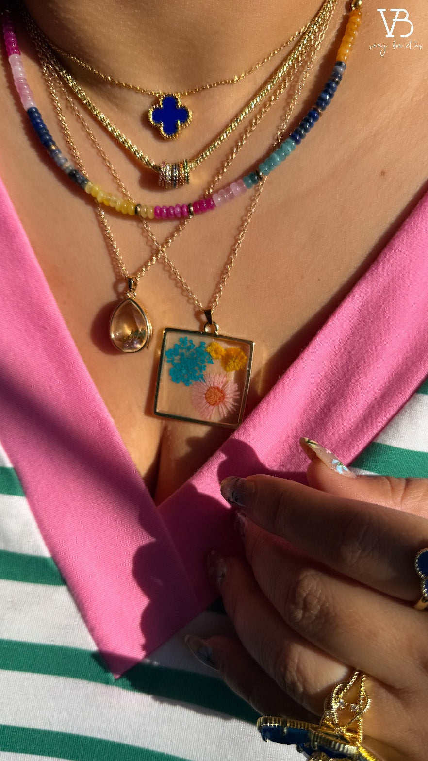 Flower natural Necklace
