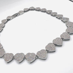 Silver heart necklace