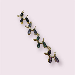Full circonia Dog Charm