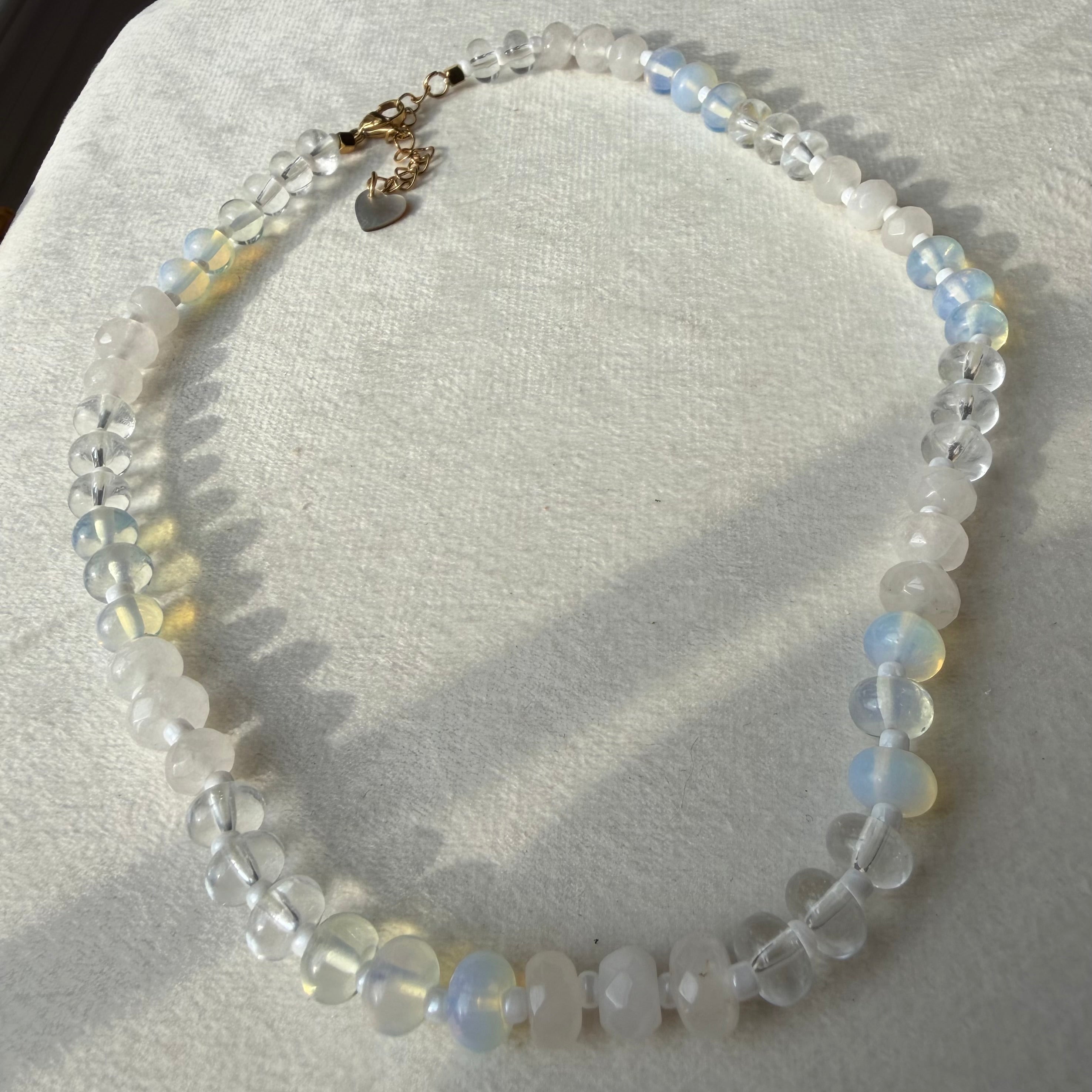 Ópalo stone candy necklace