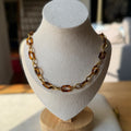 Peper clip ojo de tigre Necklace