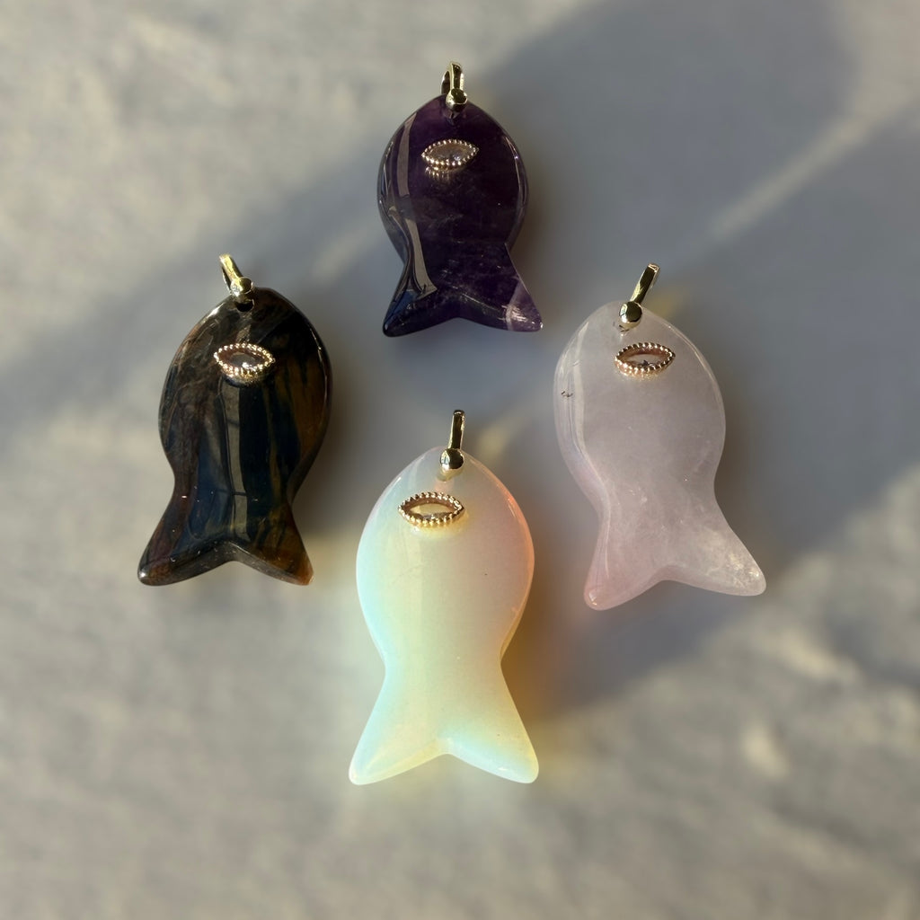 Pez stone charm