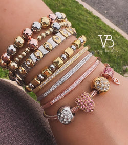 Trío de color cristal bracelet