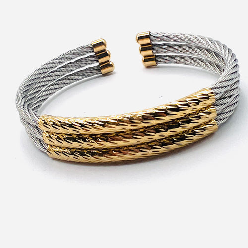 Trío de pulseras bicolor Bracelet