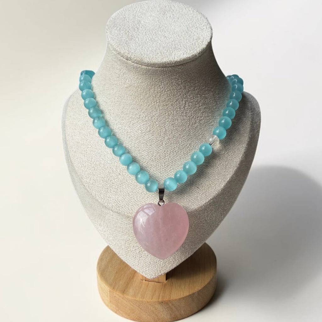 Sweet blue candy necklace