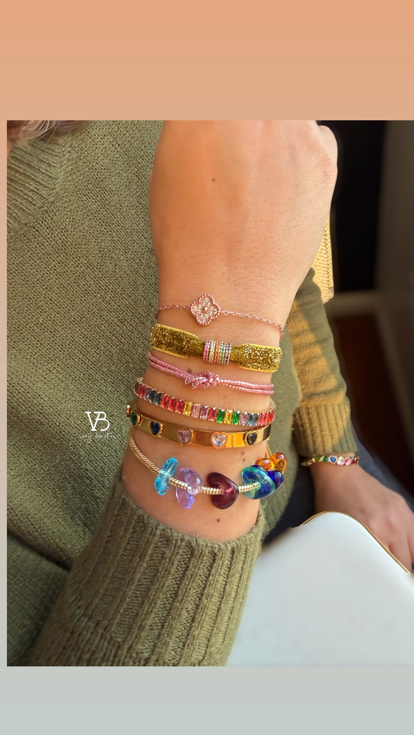 Heart colors Braelet