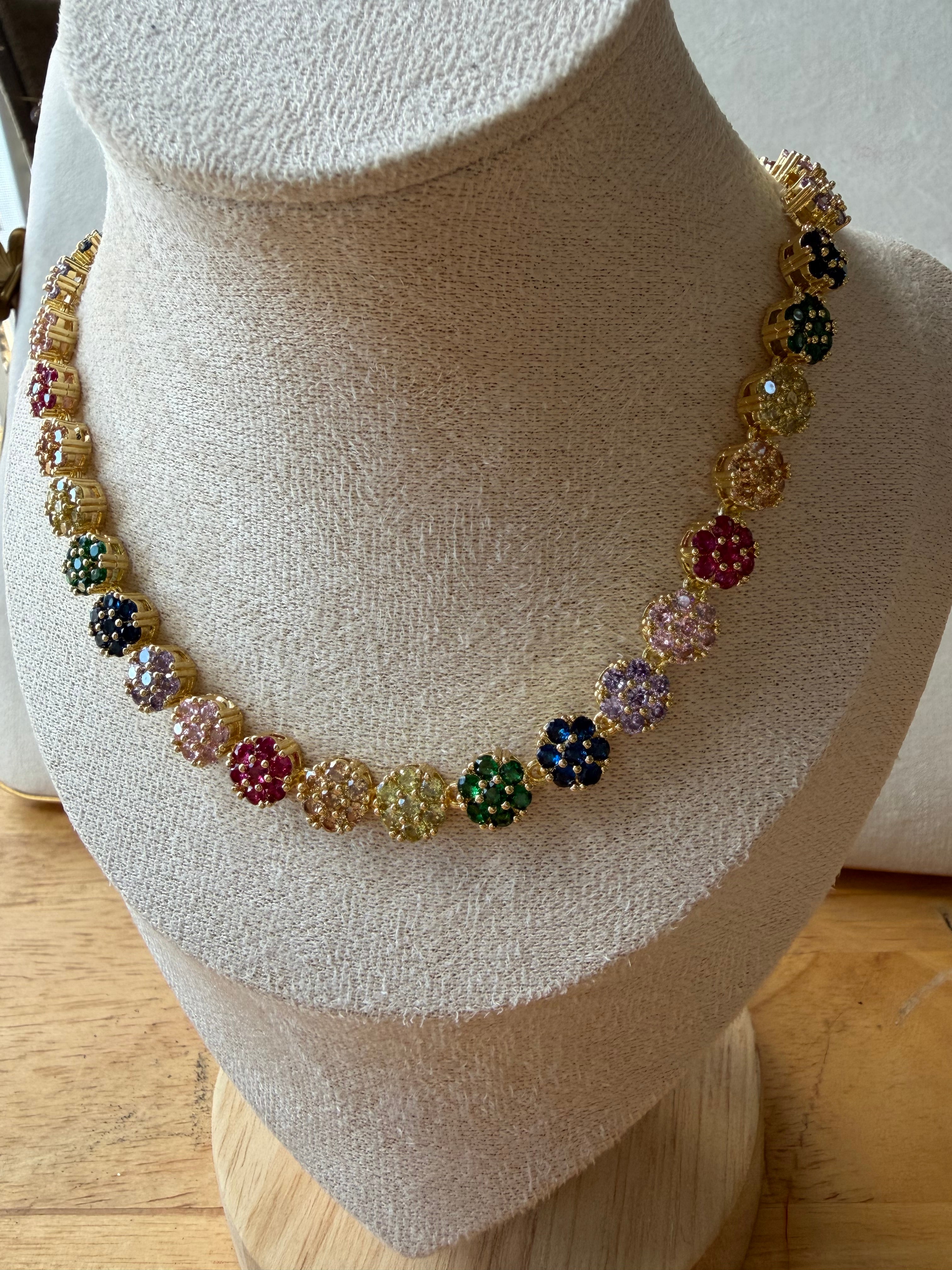 Flower Cristal Necklace