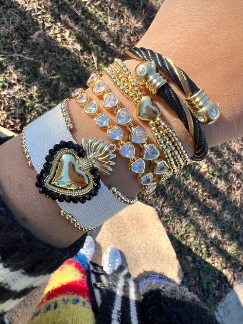 Triple Bracelet corazón