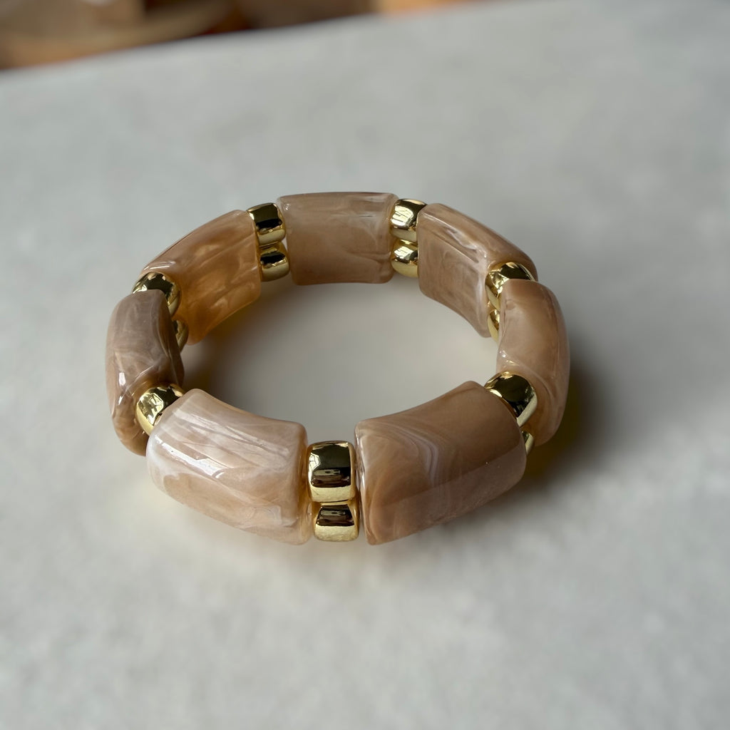 Natural stone nut bracelet