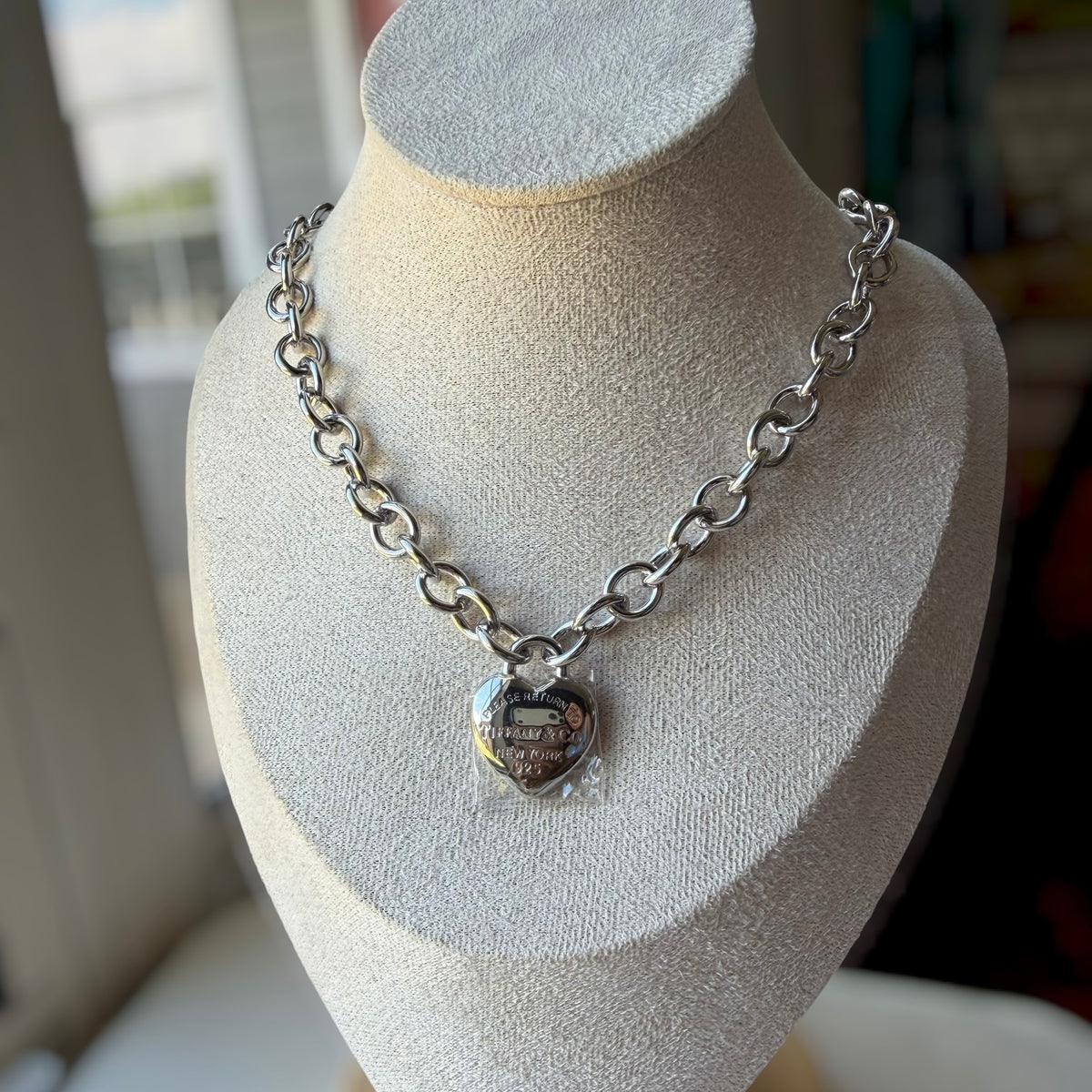 Tiff heart necklace