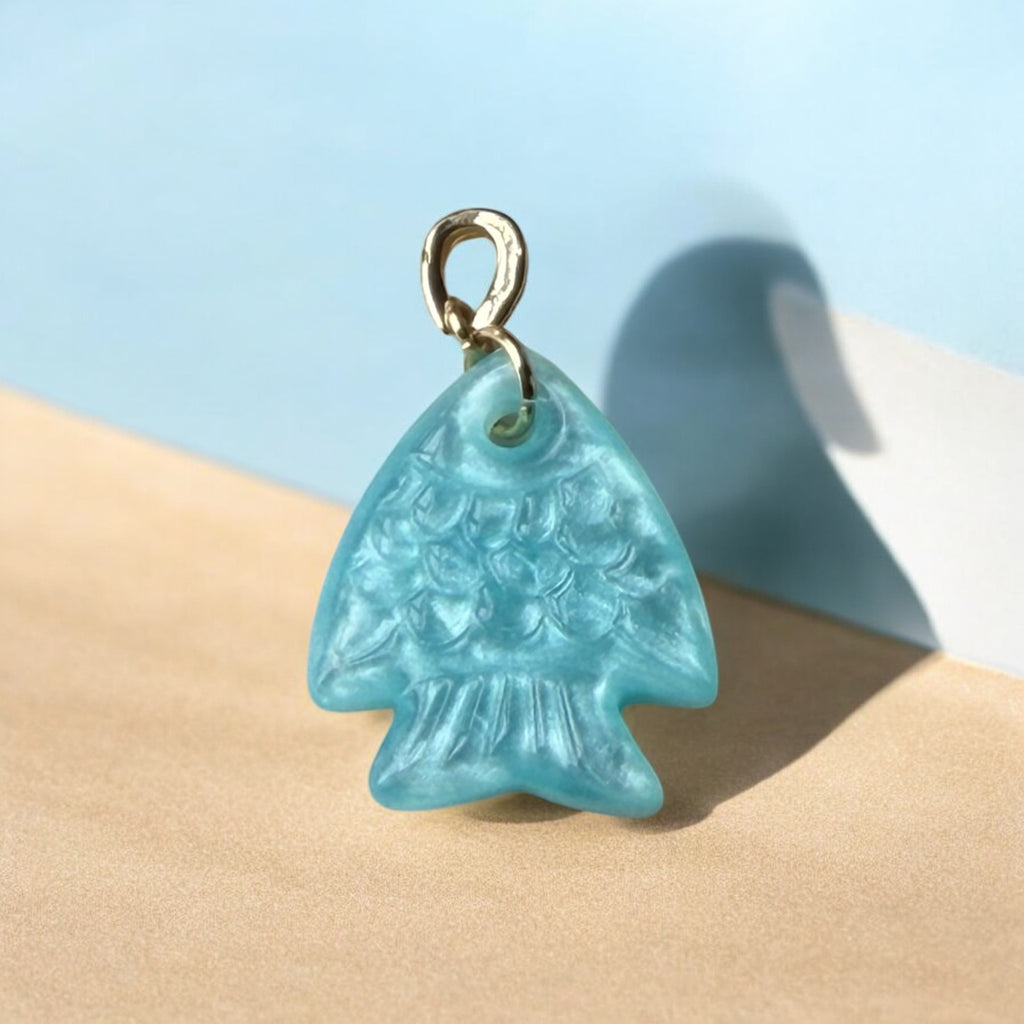 Blue pez charm