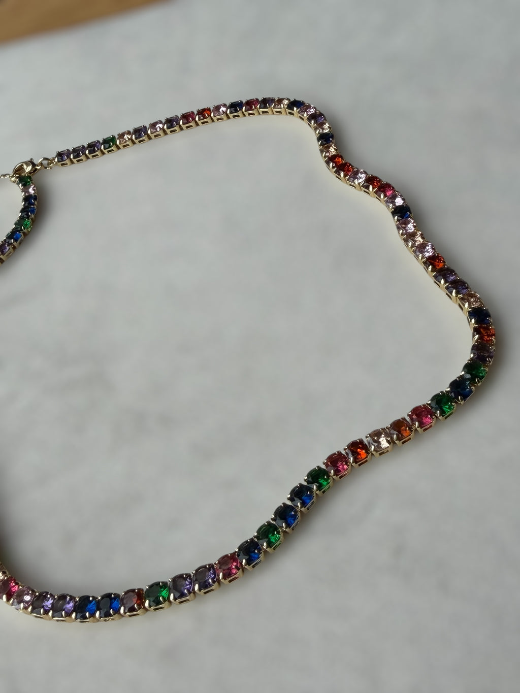 Multicolor Tennis Necklace