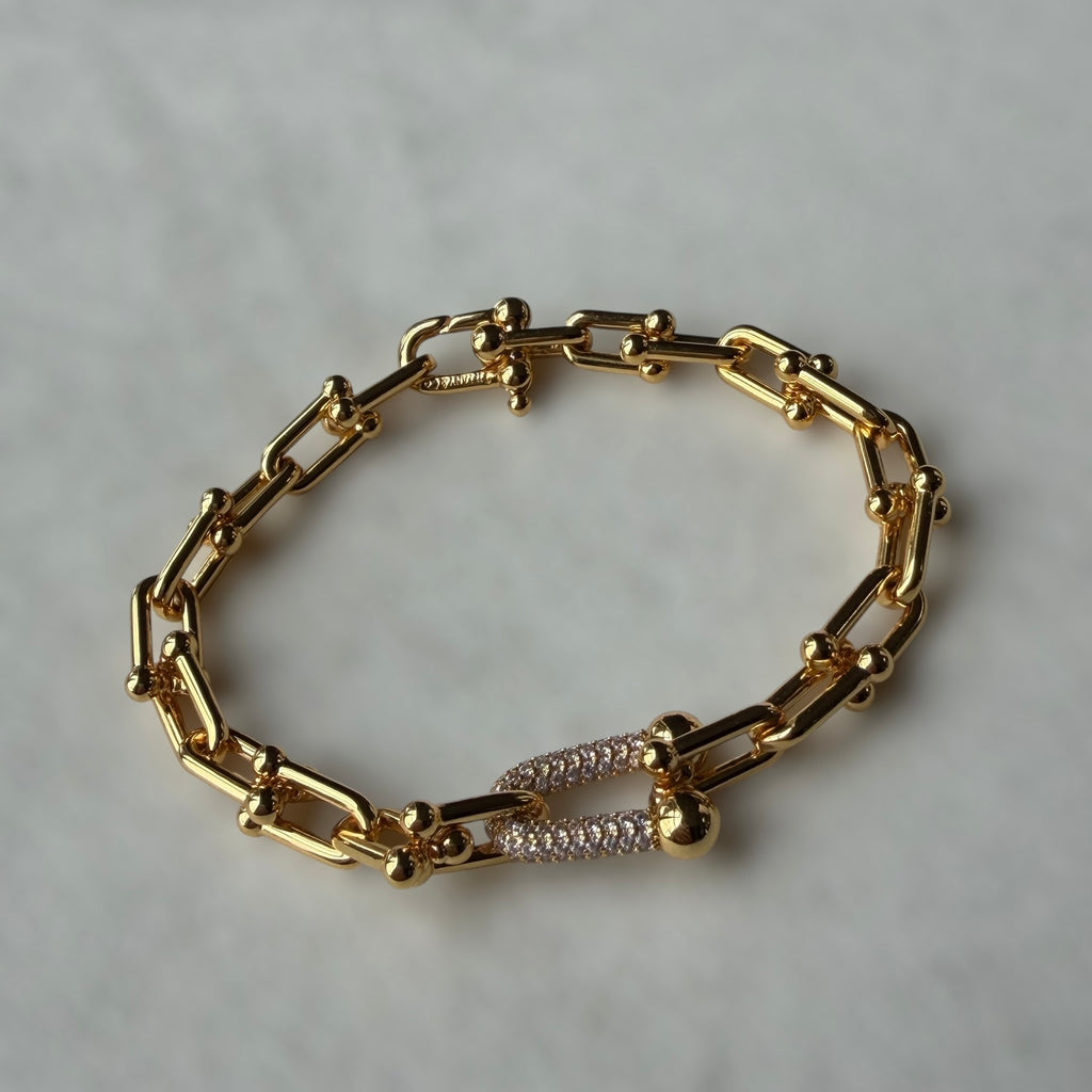 T eslabón brillante bracelet