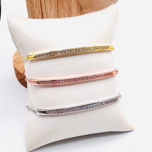 Trío de color cristal bracelet