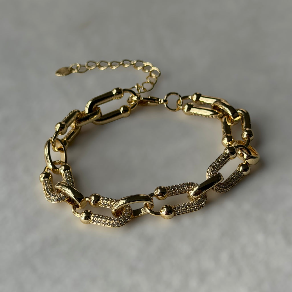 Eslabón full circonia bracelet