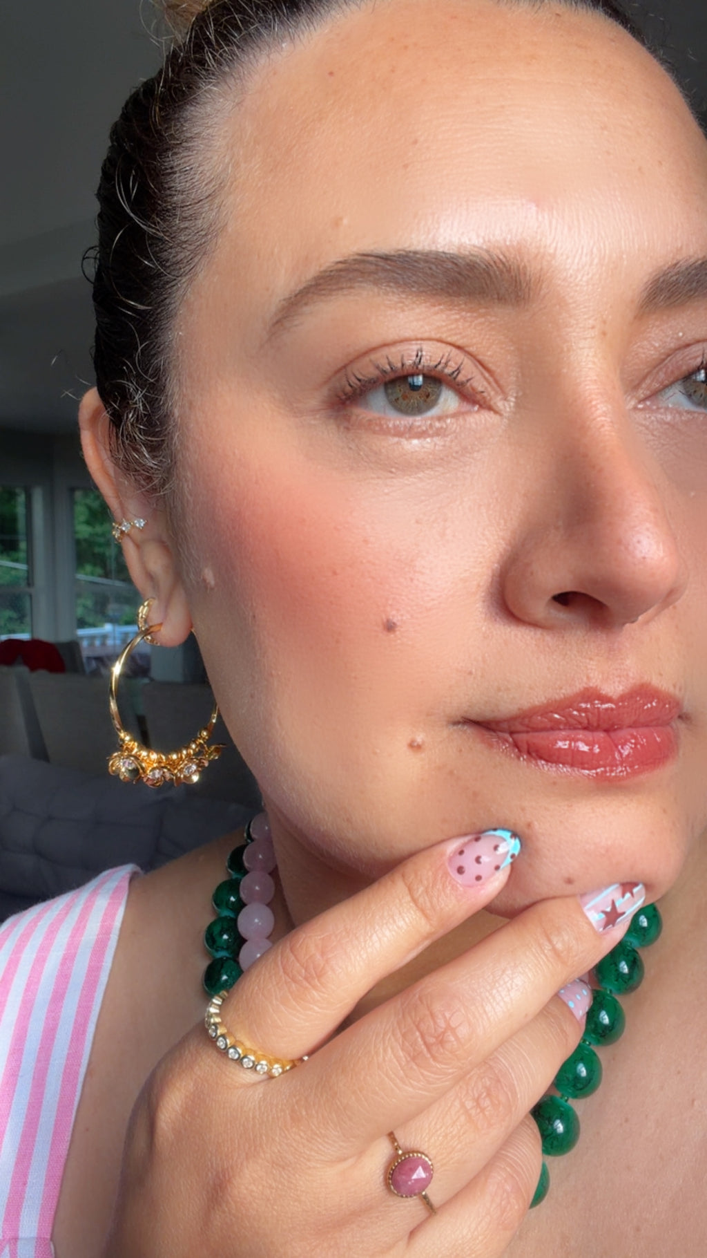 Floral earring