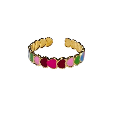 Heart colors Ring