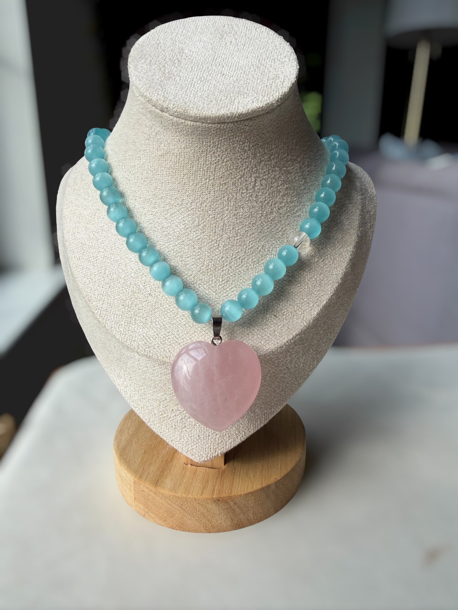 Sweet blue candy necklace