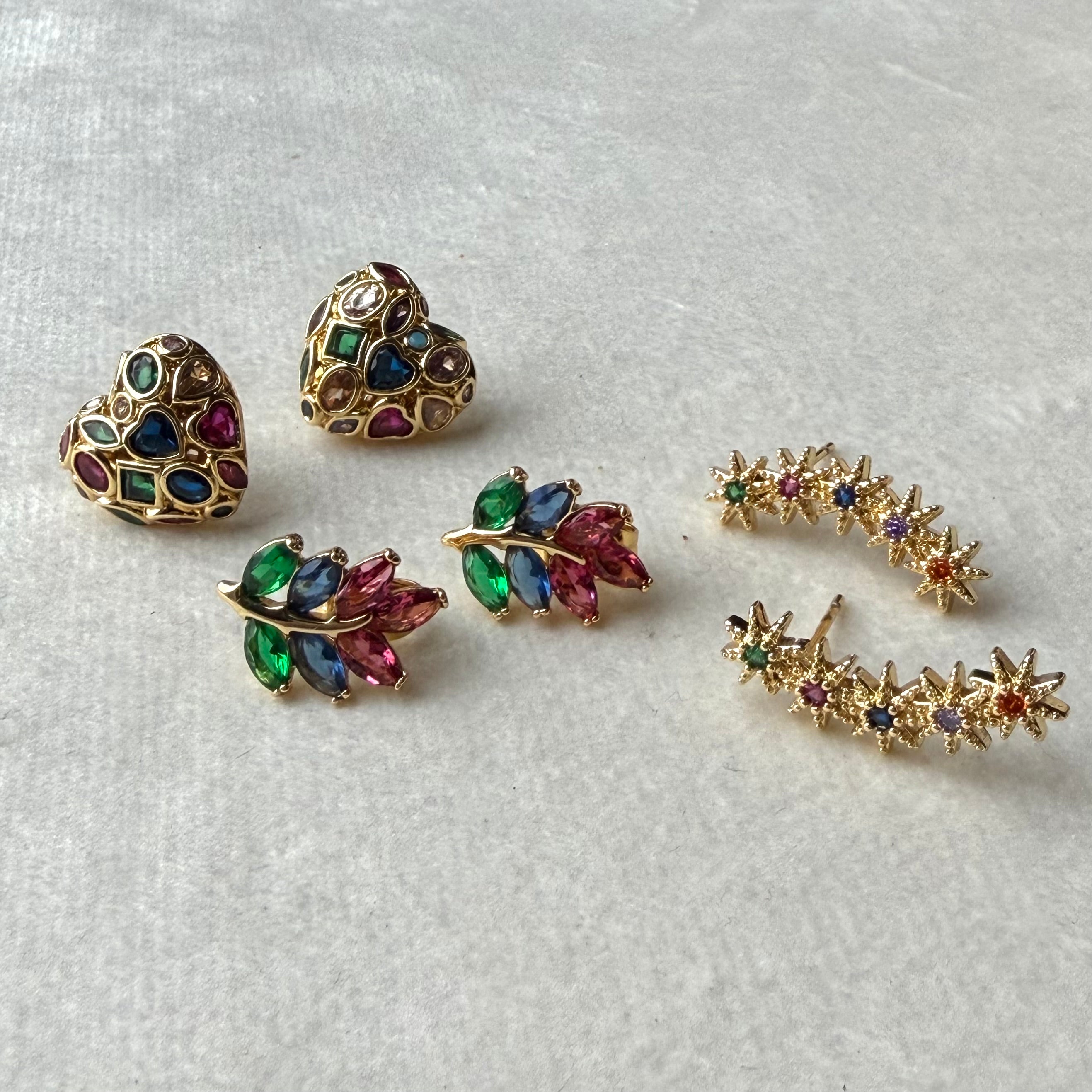 Multi colors earring