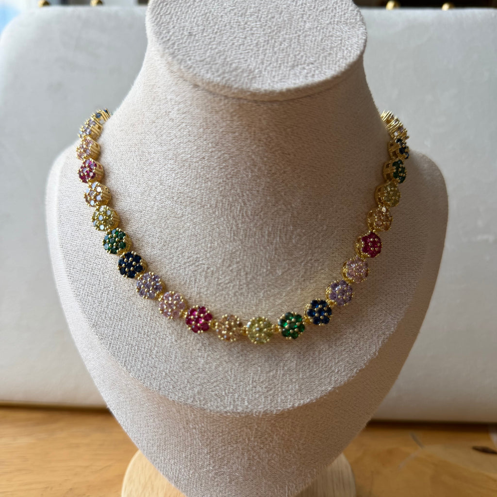 Flower Cristal Necklace