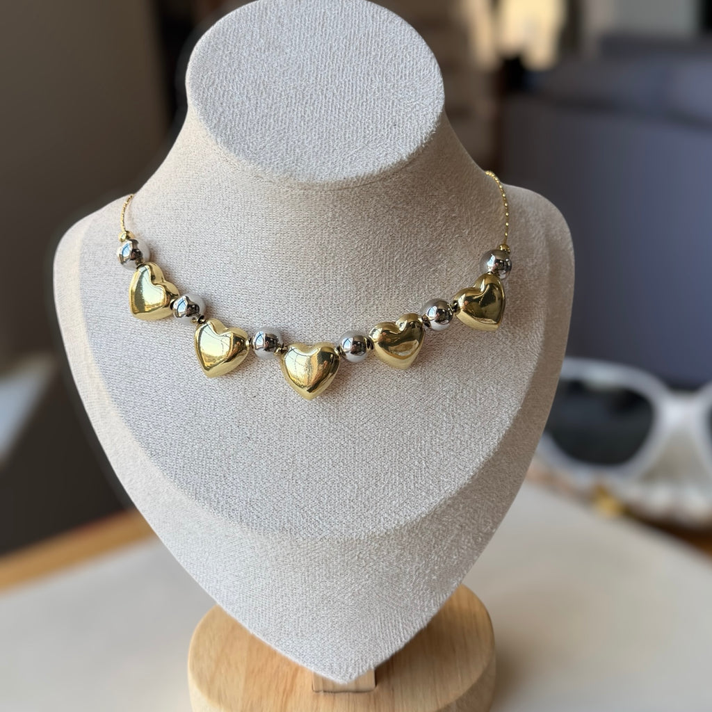Multi heart Necklace