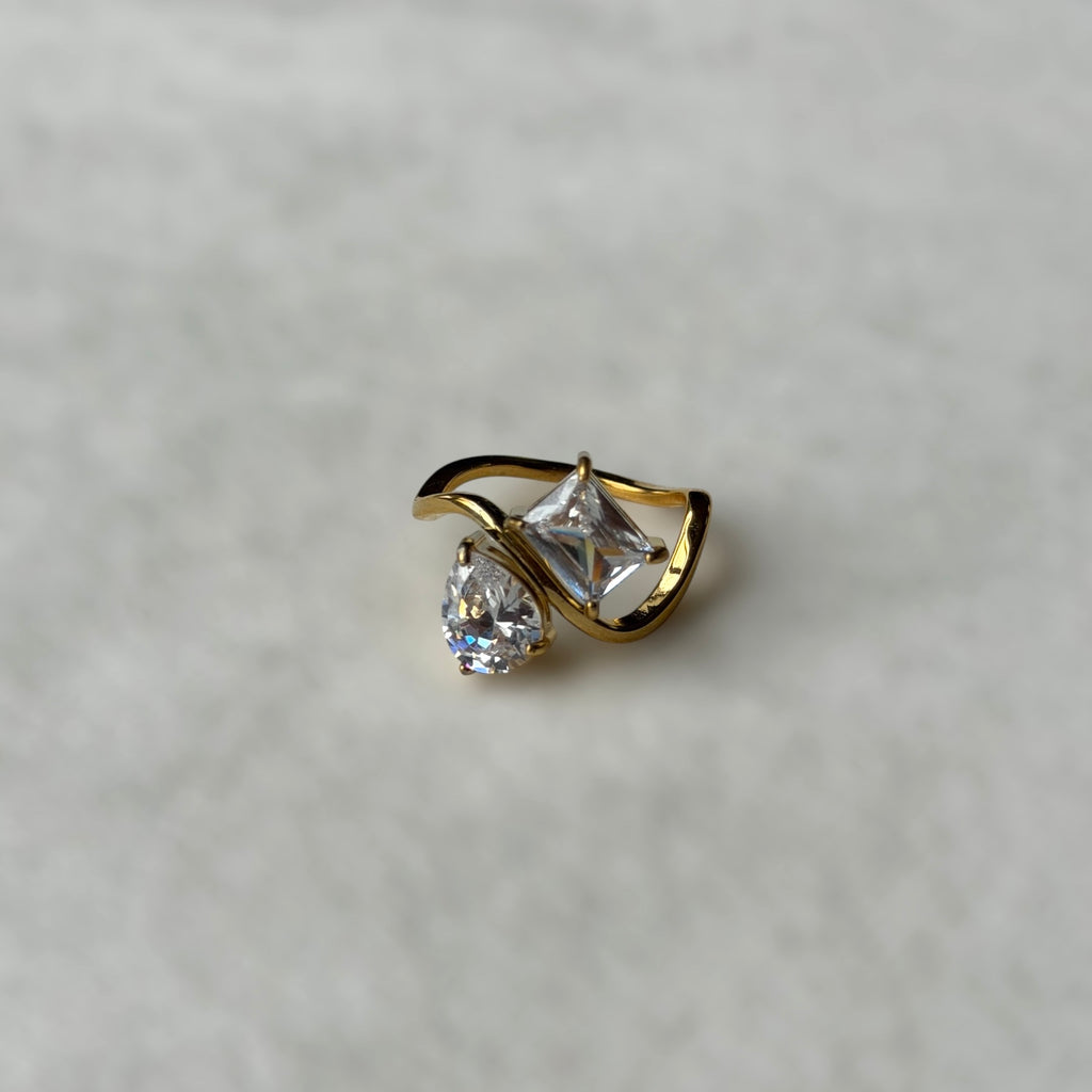 Doble cristal Ring