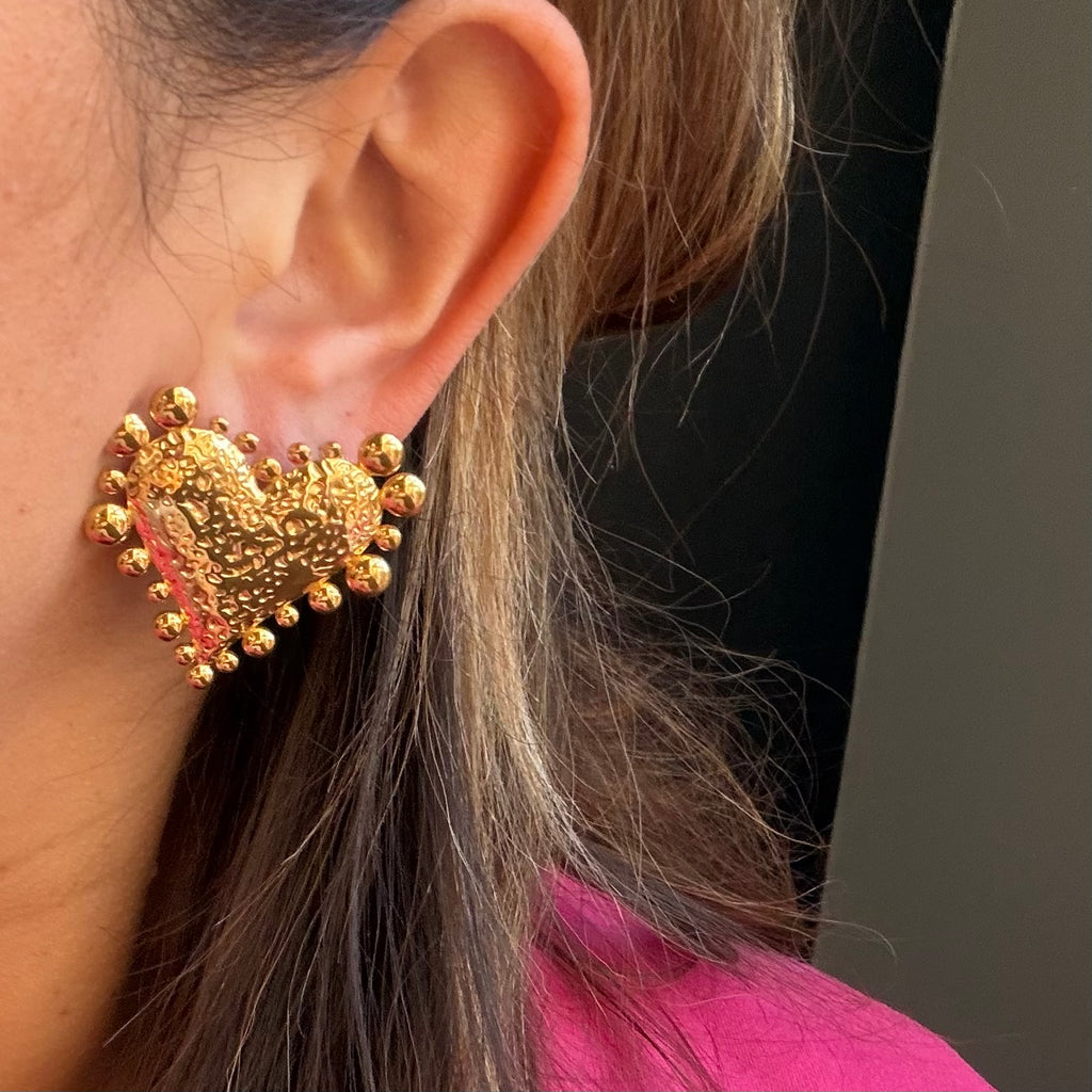 Big heart earring