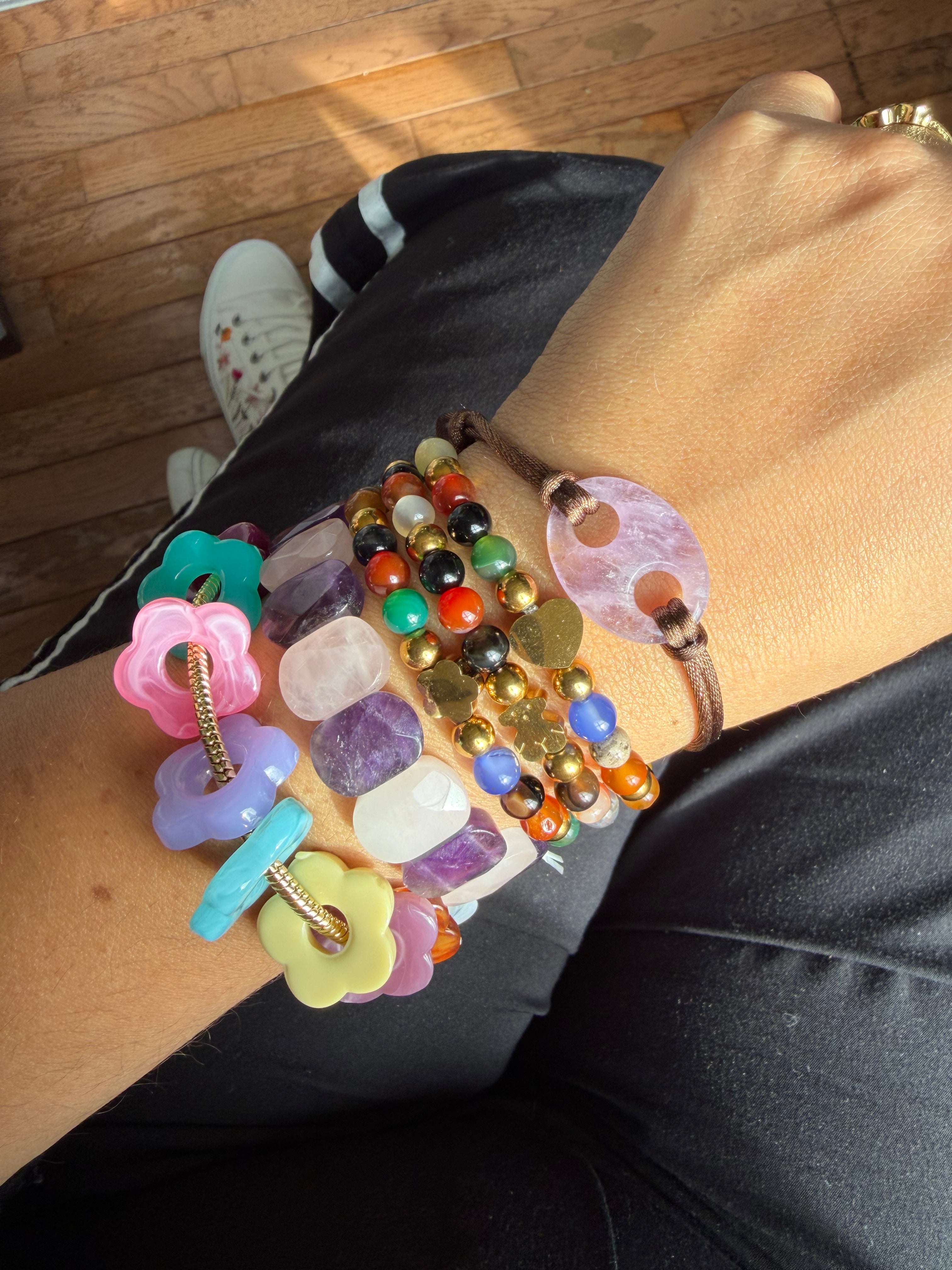 Multi flower bracelet