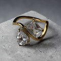 Doble cristal Ring