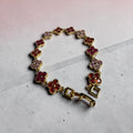 Clover cristales de colores bracelet