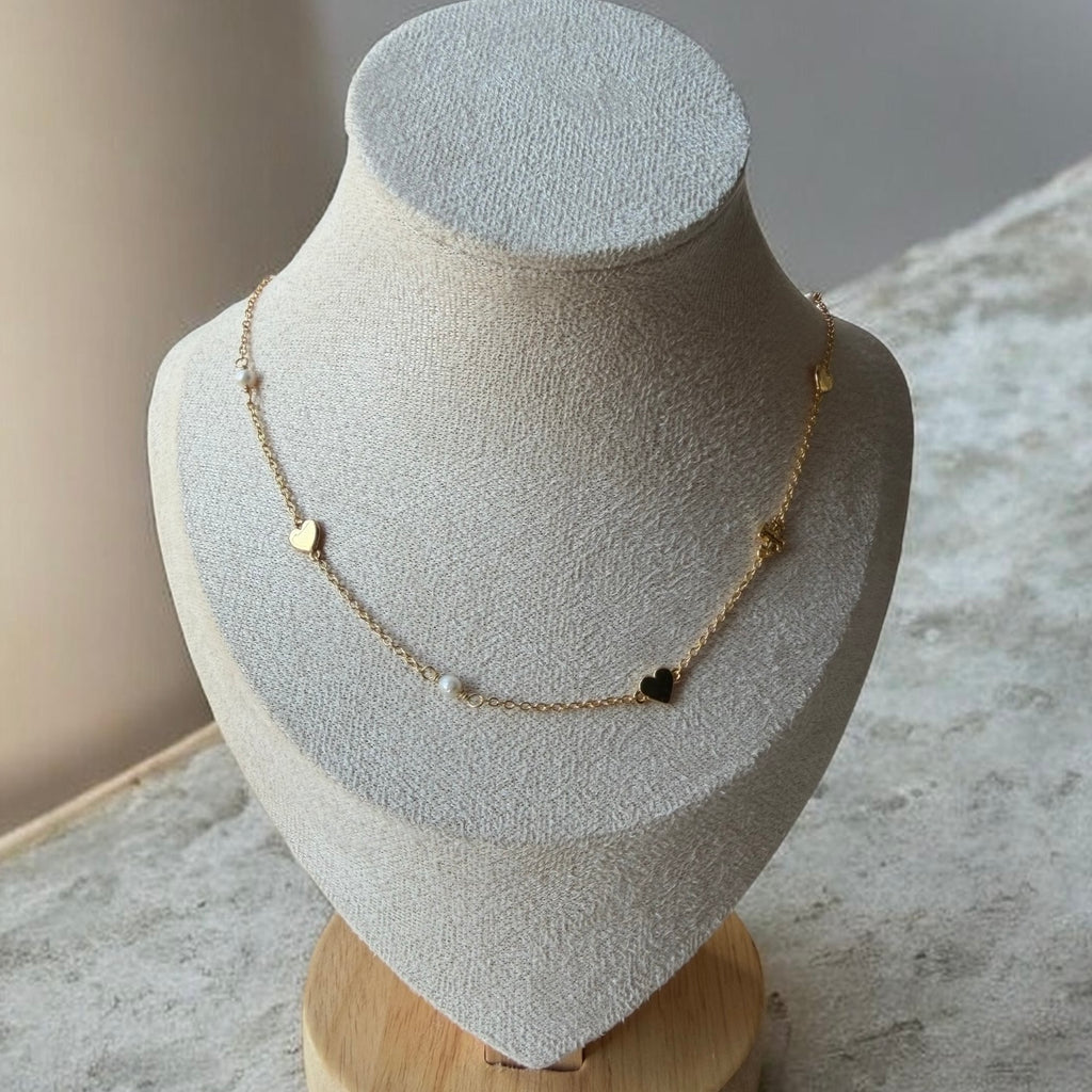 T heart necklace