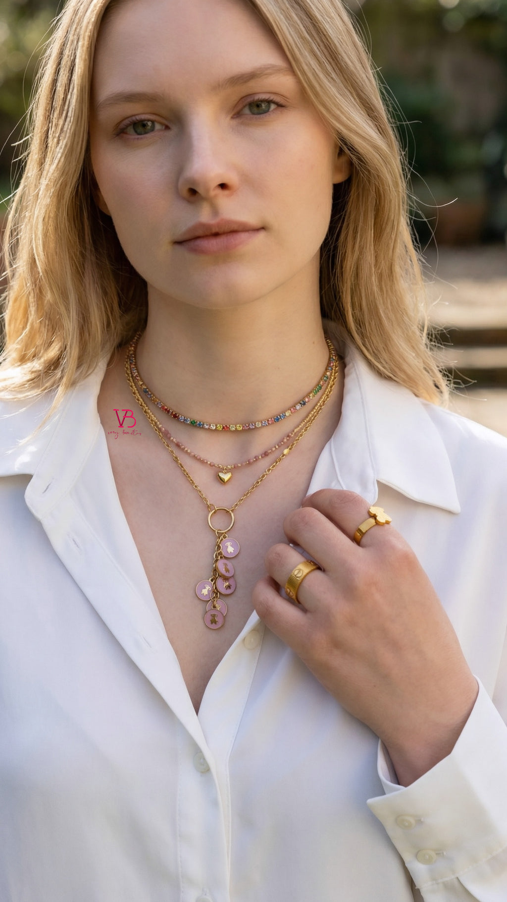 Multicolor Tennis Necklace