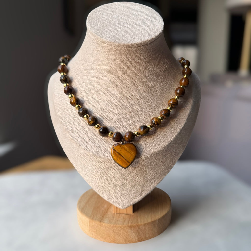 Ojo de tigre stone Necklace