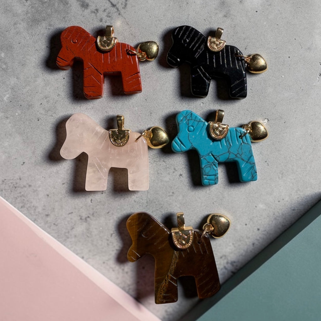 Horse stone charm