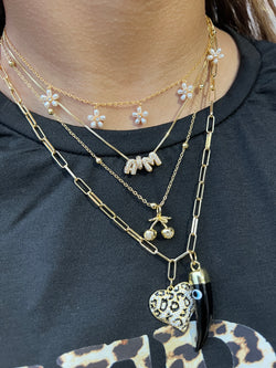 Animal print necklace