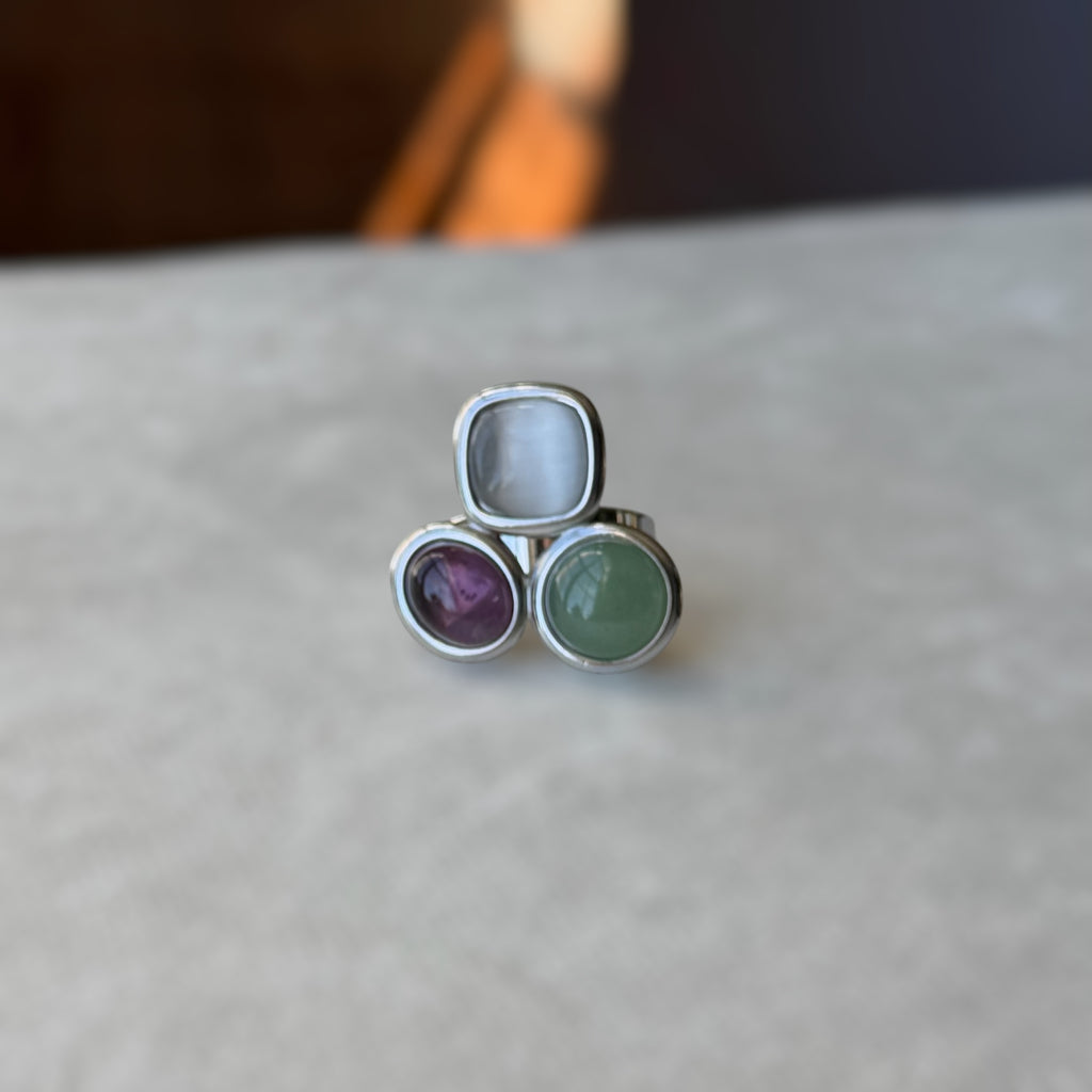 Stone silver Ring