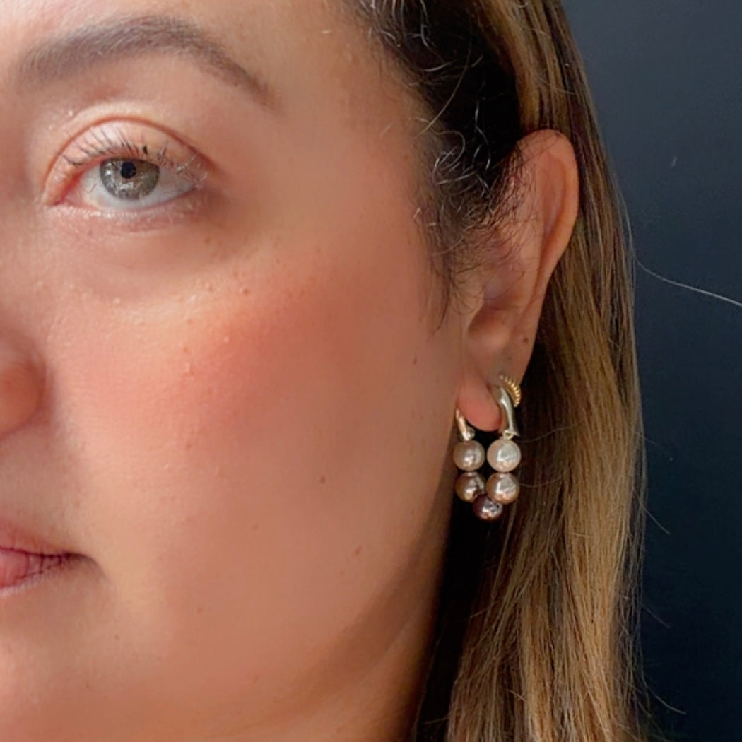 Pearl mix earring