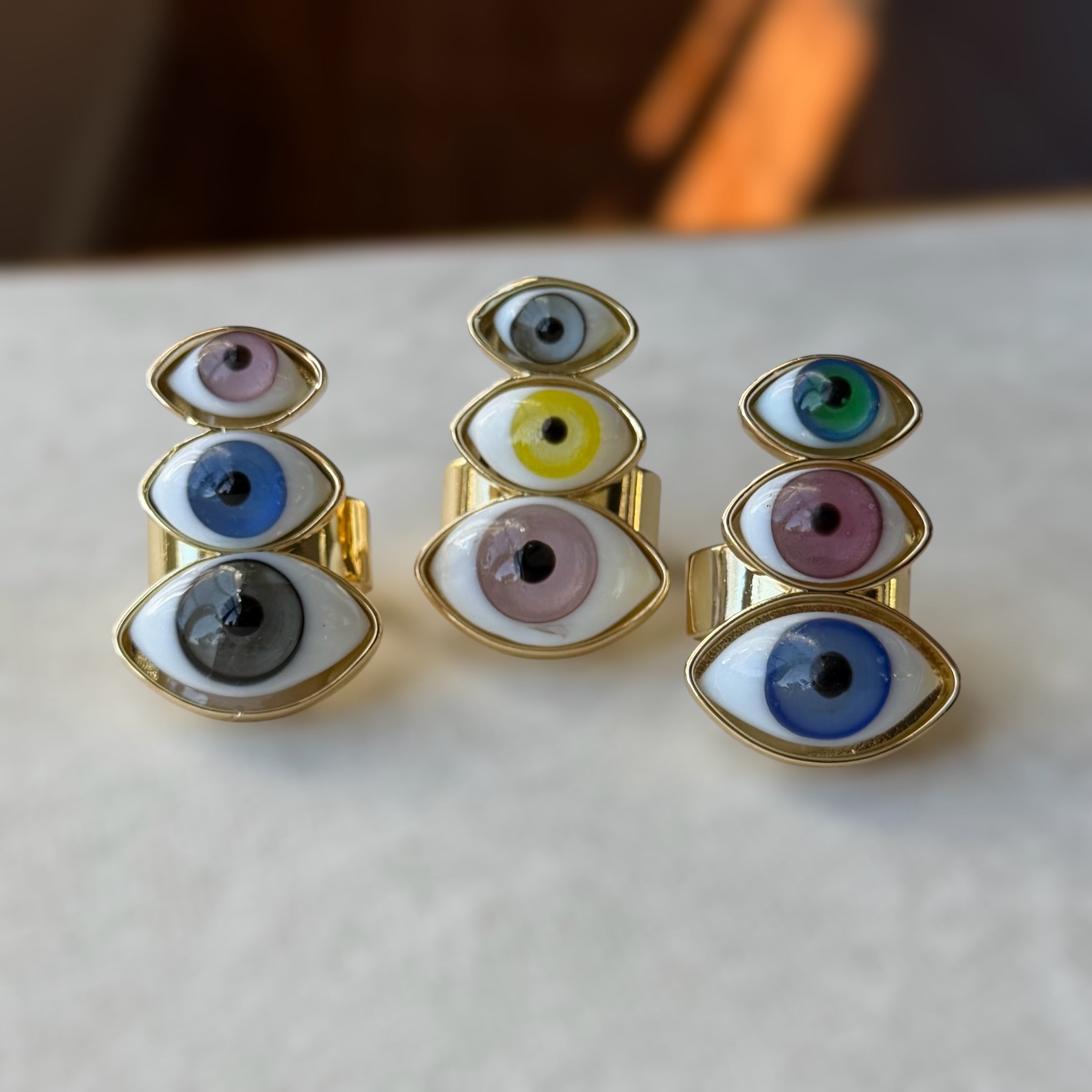 Eye trio Ring
