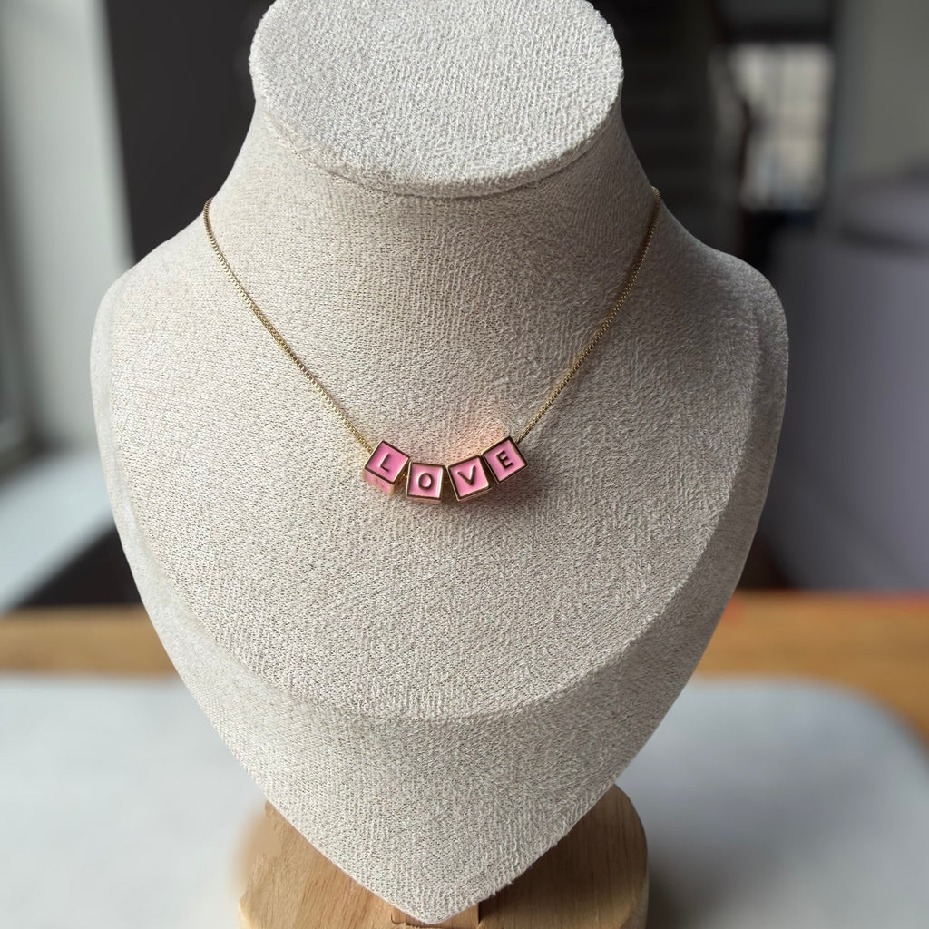 Love pink Necklace