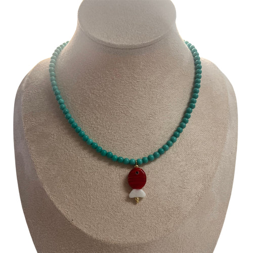 Pez rojo Necklace